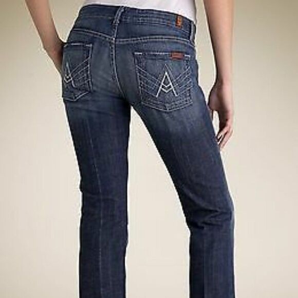 7FAM "A" Pocket Bootcut Flare Jeans Size 30 - Picture 1 of 10
